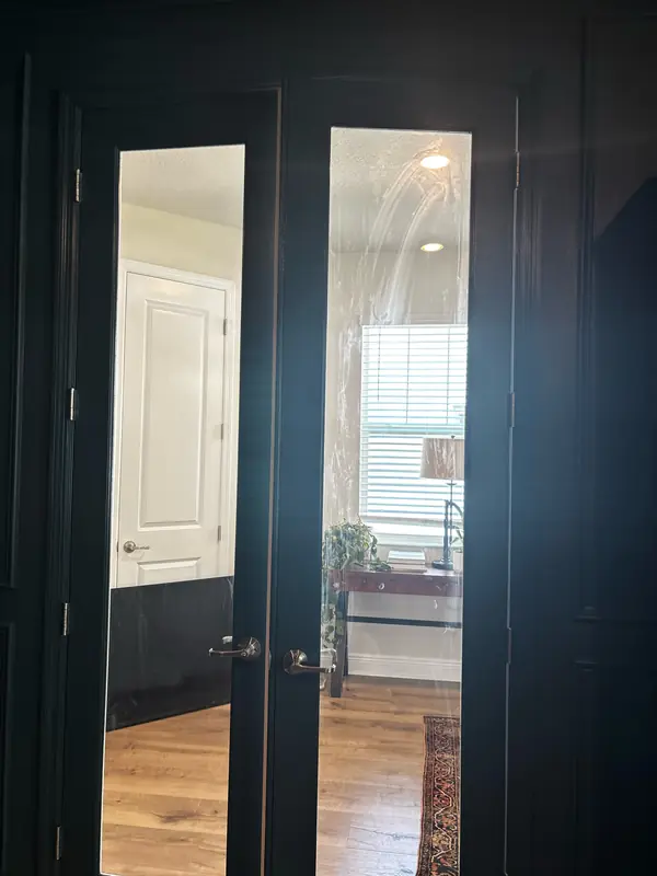 French doors in black — Ann & Gaby Painting project (interior)