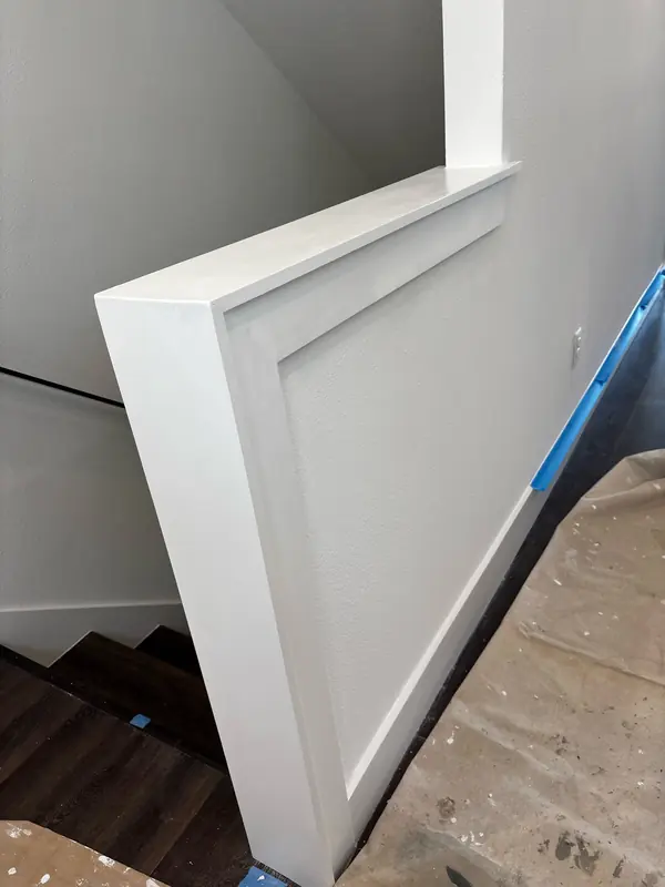 Staircase half wall — Ann & Gaby Painting project (interior)